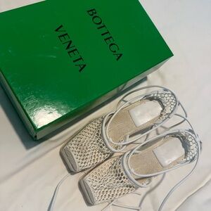 Bottega Veneta Stretch Sporty White Espadrille wedges